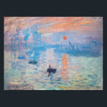 Claude Monet - Impression, Sunrise Tablecloth<br><div class="desc">Impression,  Sunrise (Impression,  Soleil levant) - Claude Monet,  Oil on canvas,  1872

Impression,  Sunrise depicts the port of Le Havre,  Monet's hometown.</div>