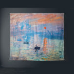 Claude Monet - Impression, Sunrise Tapestry<br><div class="desc">Impression,  Sunrise (Impression,  Soleil levant) - Claude Monet,  Oil on canvas,  1872

Impression,  Sunrise depicts the port of Le Havre,  Monet's hometown.</div>