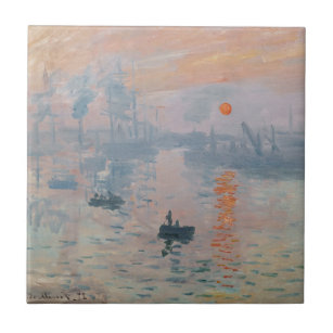 Claude Monet - Impression, Sunrise Tile