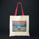 Claude Monet - Impression, Sunrise Tote Bag<br><div class="desc">Impression, Sunrise (Impression, Soleil levant) - Claude Monet, Oil on canvas, 1872
Impression, Sunrise depicts the port of Le Havre, Monet's hometown.</div>