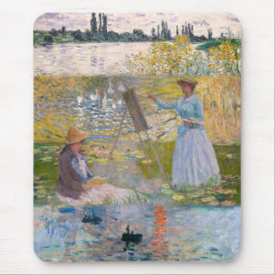Claude Monet Impressionist Garden & Water Lilies  Mouse Pad
