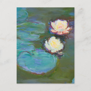 Claude Monet Impressionist Water Lillies Nympheas Postcard