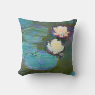 Claude Monet Impressionist Water Lillies Nympheas Throw Pillow