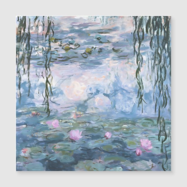 Claude Monet Impressionist Water Lillies Painting (Front)