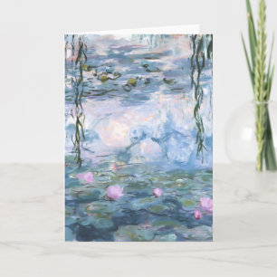 Claude Monet Impressionist Water Lillies Painting Card