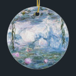 Claude Monet Impressionist Water Lillies Painting Ceramic Ornament<br><div class="desc">Impressionist Landscape Painting by Claude Monet - Classic Masterpieces - Claude Monet's Impressionist Painting Series - Claude Monet Impressionist Water Lillies Painting</div>