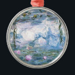 Claude Monet Impressionist Water Lillies Painting Metal Ornament<br><div class="desc">Impressionist Landscape Painting by Claude Monet - Classic Masterpieces - Claude Monet's Impressionist Painting Series - Claude Monet Impressionist Water Lillies Painting</div>