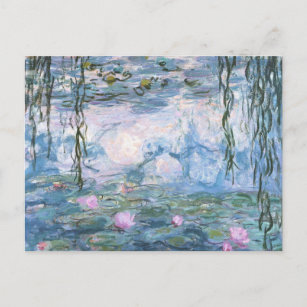 Claude Monet Impressionist Water Lillies Painting Postcard