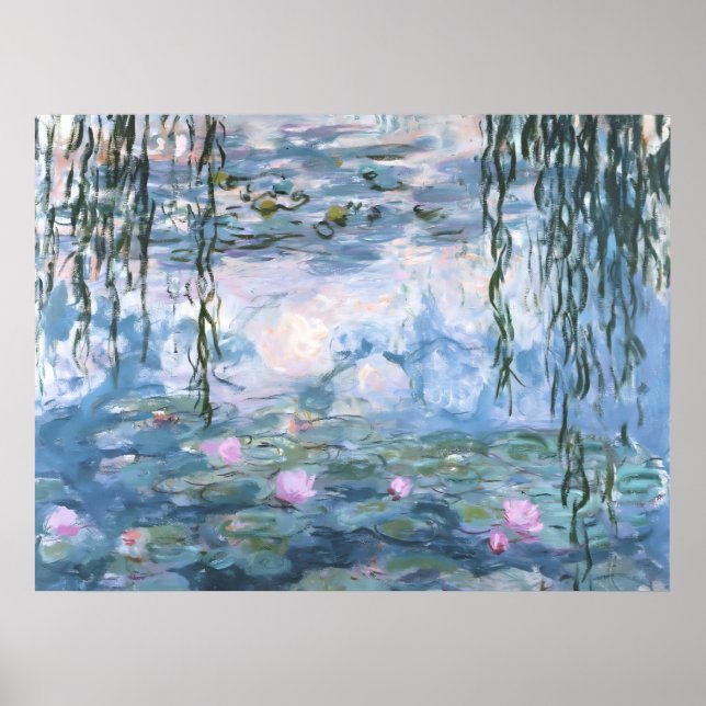 Claude Monet Impressionist Water Lillies Painting Poster (Front)