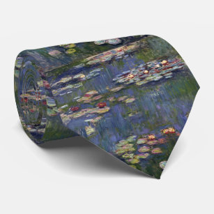 Claude Monet Impressionist Water Lillies Painting Tie