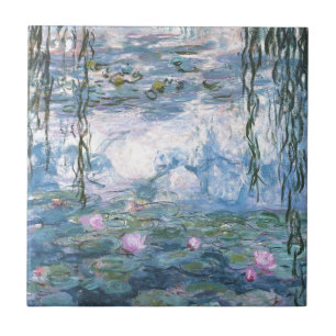 Claude Monet Impressionist Water Lillies Painting Tile