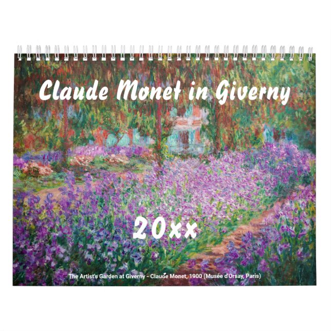 Claude Monet in Giverny Calendar (Cover)