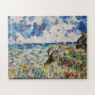 Claude Monet inspired Cliff Walk At Pourville  Jigsaw Puzzle