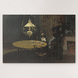 Claude Monet – Interior, After Dinner (1868–1869) Jigsaw Puzzle