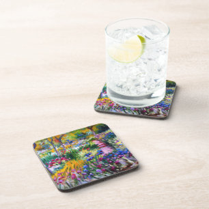 Claude Monet: Iris Garden by Giverny Coaster