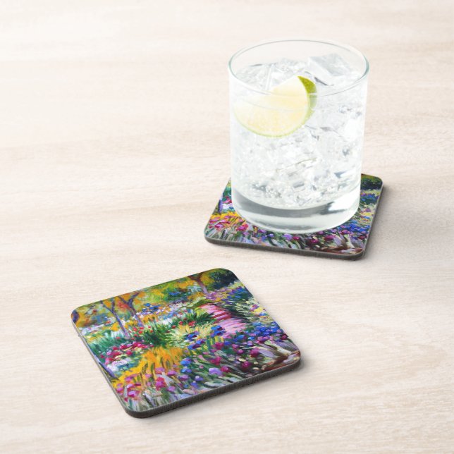Claude Monet: Iris Garden by Giverny Coaster (Right Side)