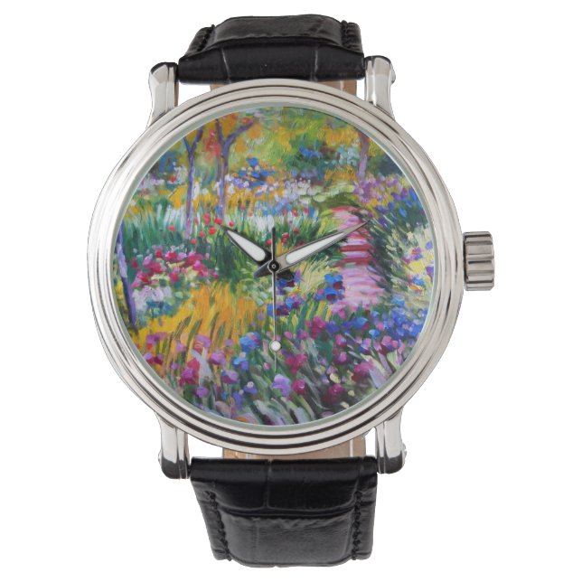 Claude Monet: Iris Garden by Giverny Watch (Front)