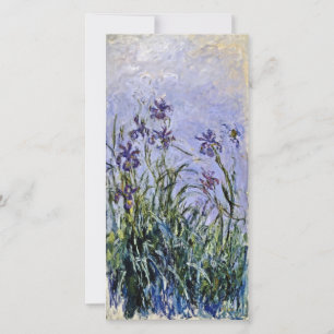Claude Monet - Iris Mauves Holiday Card
