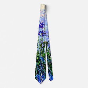 Claude Monet: Irises, beautiful floral painting Tie