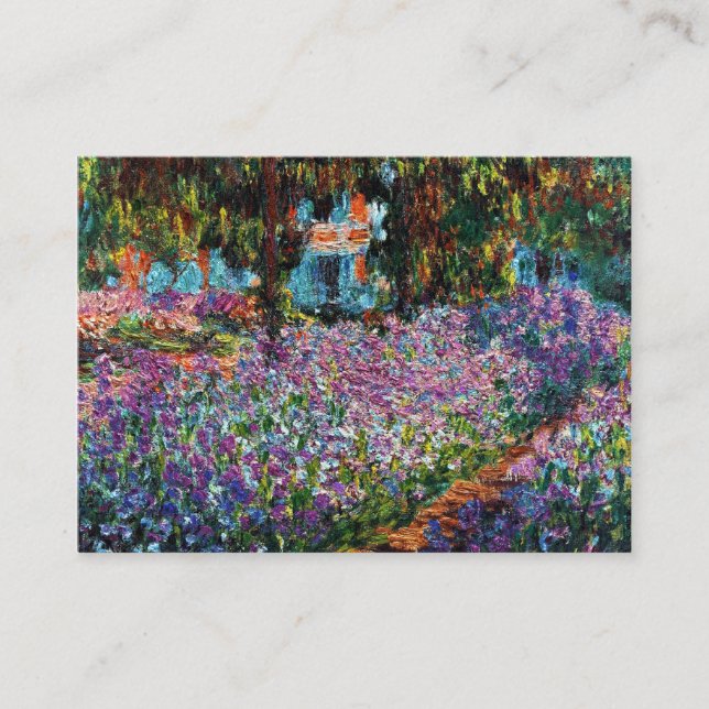 Claude Monet: Irises in Monet's Garden Business Card (Front)