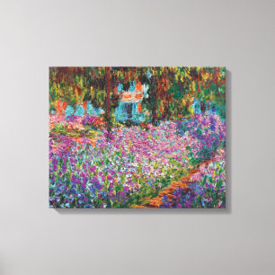 Claude Monet - Irises in Monet's Garden Fine Art Canvas Print