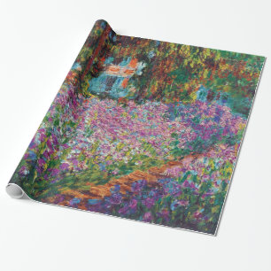 Claude Monet - Irises in Monet's Garden Fine Art Wrapping Paper