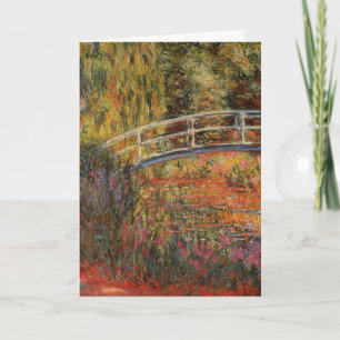Claude Monet Japanese Bridge Giverny Art Card