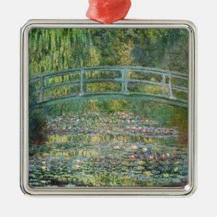 Claude Monet Japanese Bridge Water Lily Art Metal Ornament