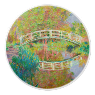 Claude Monet - Japanese Footbridge, Giverny Ceramic Knob