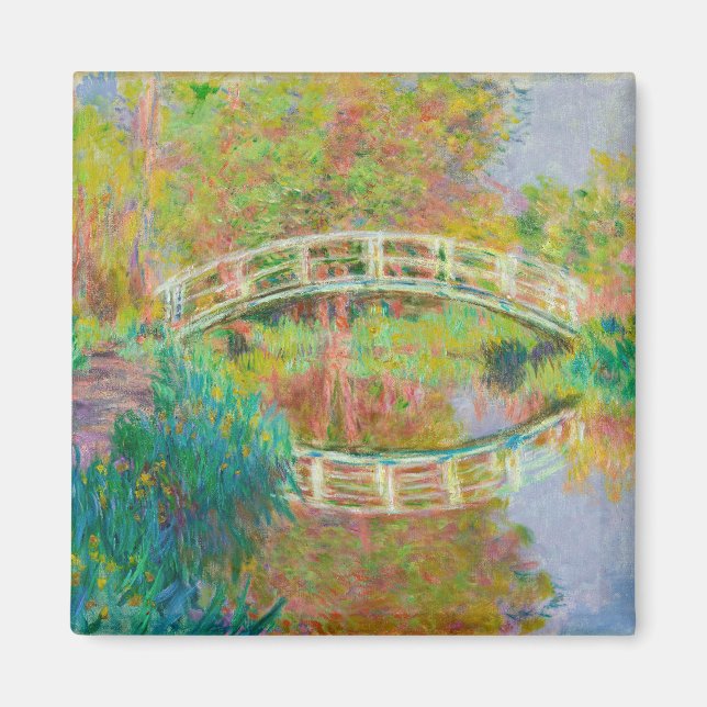 Claude Monet - Japanese Footbridge, Giverny Magnet (Front)