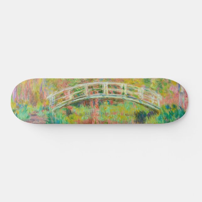 Claude Monet - Japanese Footbridge, Giverny Skateboard (Horz)