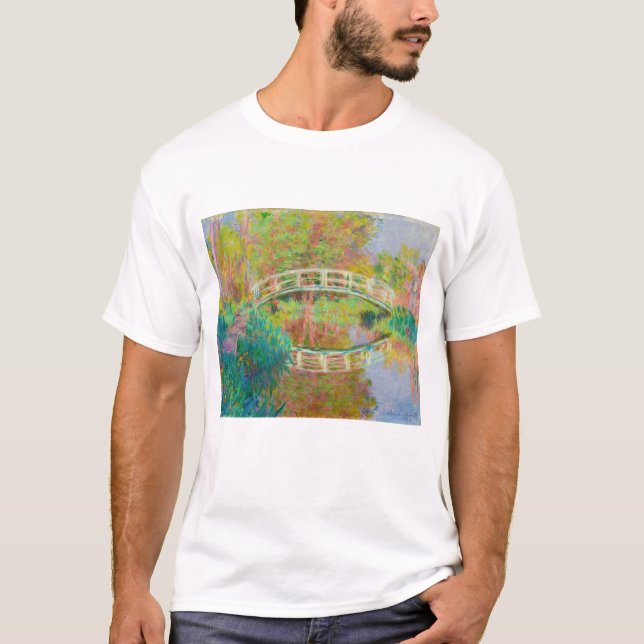 Claude Monet - Japanese Footbridge, Giverny T-Shirt (Front)