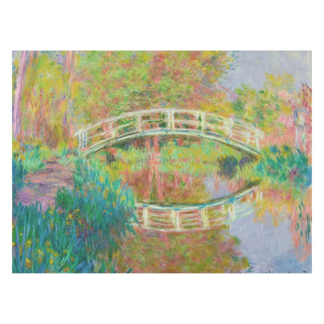 Claude Monet - Japanese Footbridge, Giverny Tablecloth (Front (Horizontal))