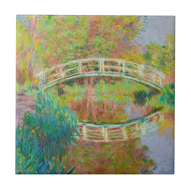 Claude Monet - Japanese Footbridge, Giverny Tile (Front)