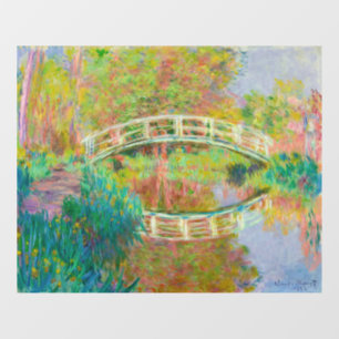 Claude Monet - Japanese Footbridge, Giverny Window Cling