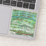 Claude Monet Japanese Footbridge. Impressionism<br><div class="desc">Claude Monet "Japanese Footbridge" sticker.</div>