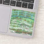 Claude Monet Japanese Footbridge. Impressionism<br><div class="desc">Claude Monet "Japanese Footbridge" sticker.</div>