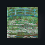 Claude Monet Japanese Footbridge. Impressionism 2 Inch Square Button<br><div class="desc">Claude Monet "Japanese Footbridge" button.</div>