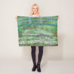 Claude Monet Japanese Footbridge. Impressionism Fleece Blanket<br><div class="desc">Claude Monet "Japanese Footbridge" fleece blanket.</div>