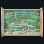 Claude Monet Japanese Footbridge. Impressionism Serving Tray<br><div class="desc">Claude Monet "Japanese Footbridge" serving tray.</div>