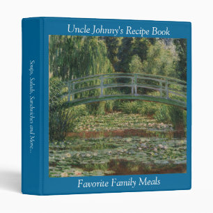 Claude Monet Japanese Footbridge & Water Lily Pool Binder