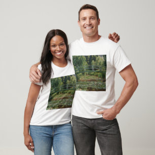 Claude Monet Japanese Footbridge & Water Lily Pool T-Shirt