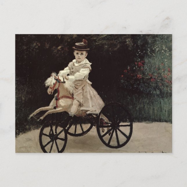 Claude Monet | Jean Monet on his Hobby Horse, 1872 Postcard (Front)