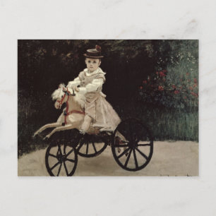 Claude Monet Jean Monet on his Hobby Horse, 1872 Postcard