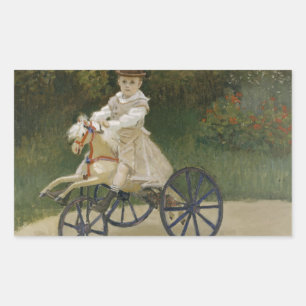 Claude Monet - Jean Monet on his Hobby Horse Sticker