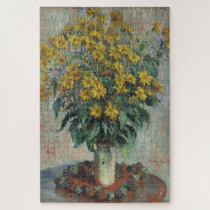 Claude Monet Jerusalem Artichoke Flowers Jigsaw Puzzle