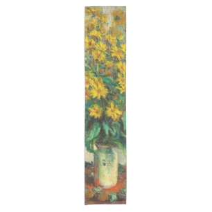 Claude Monet - Jerusalem Artichoke Flowers Short Table Runner