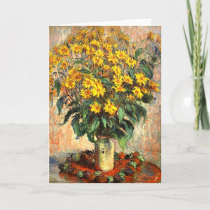 Claude Monet Jerusalem Artichokes Card