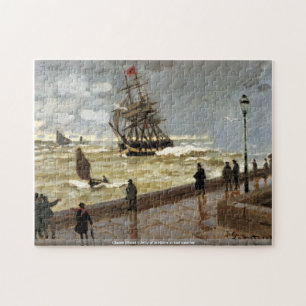 Claude Monet - Jetty of le Havre in bad weather Jigsaw Puzzle