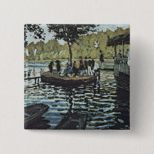 Claude Monet La Grenouillere 2 Inch Square Button